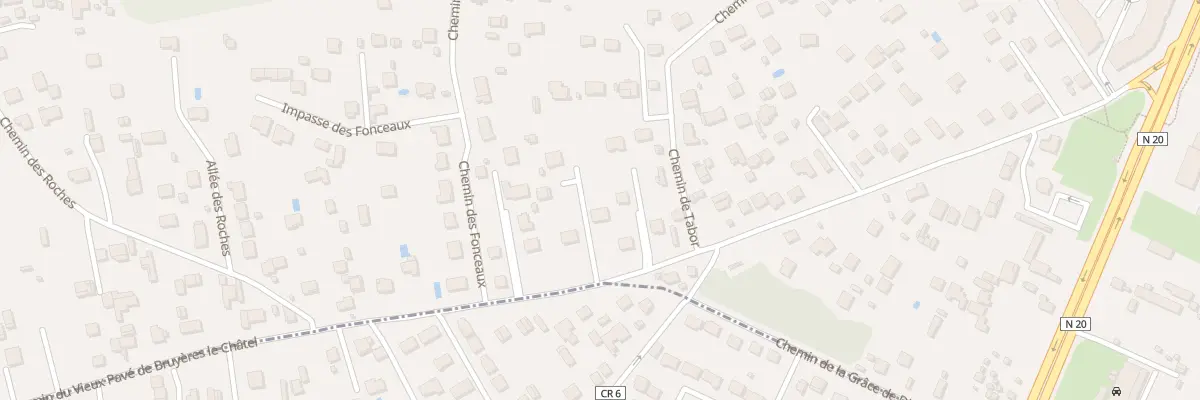Plan du 94 Che du Vieux Pavé de Bruyères à Linas