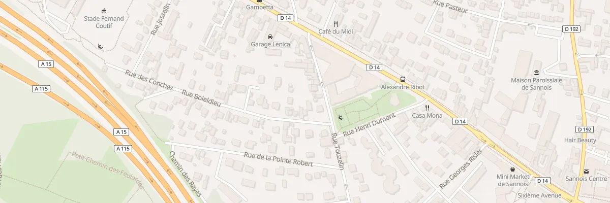 Plan du 8 Rue Boieldieu à Sannois