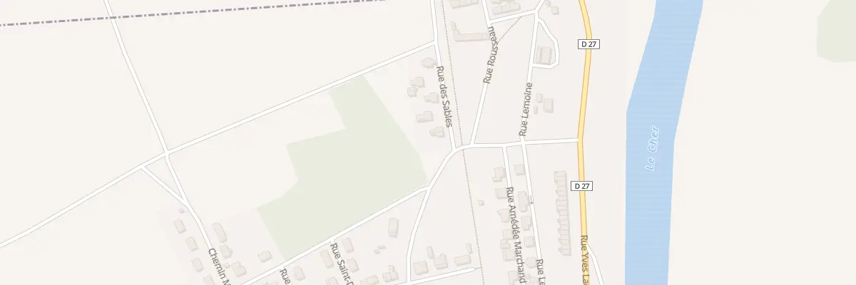 Plan du 1G Rue des Sables à Lunery