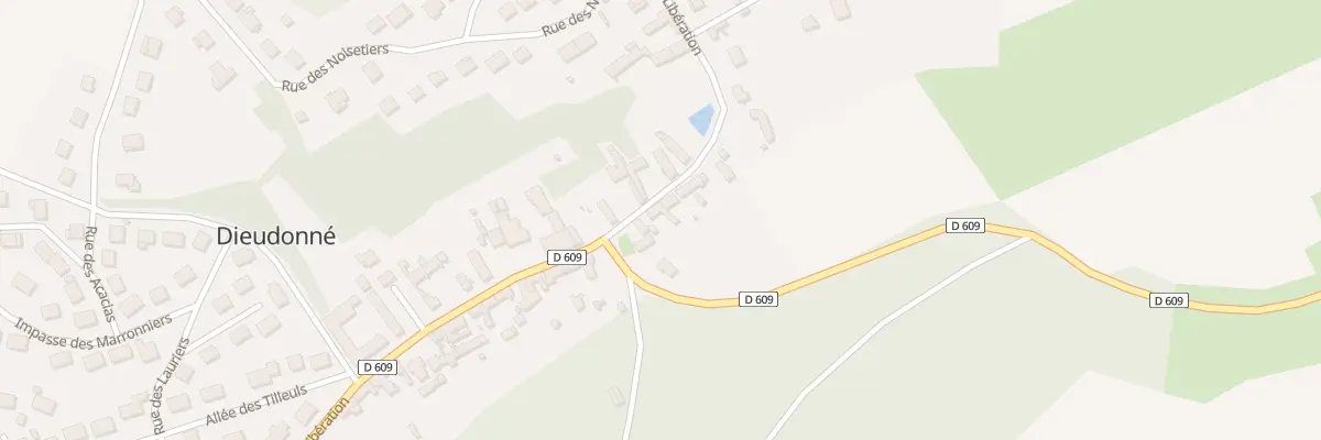 Plan du 50 Rue de la Libération à Dieudonné