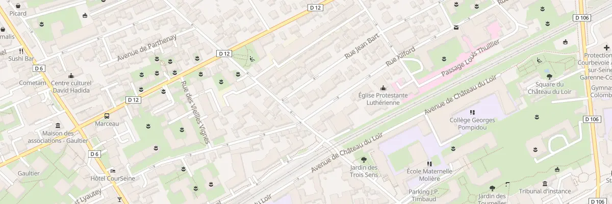 Plan du 3 Rue Kilford à Courbevoie