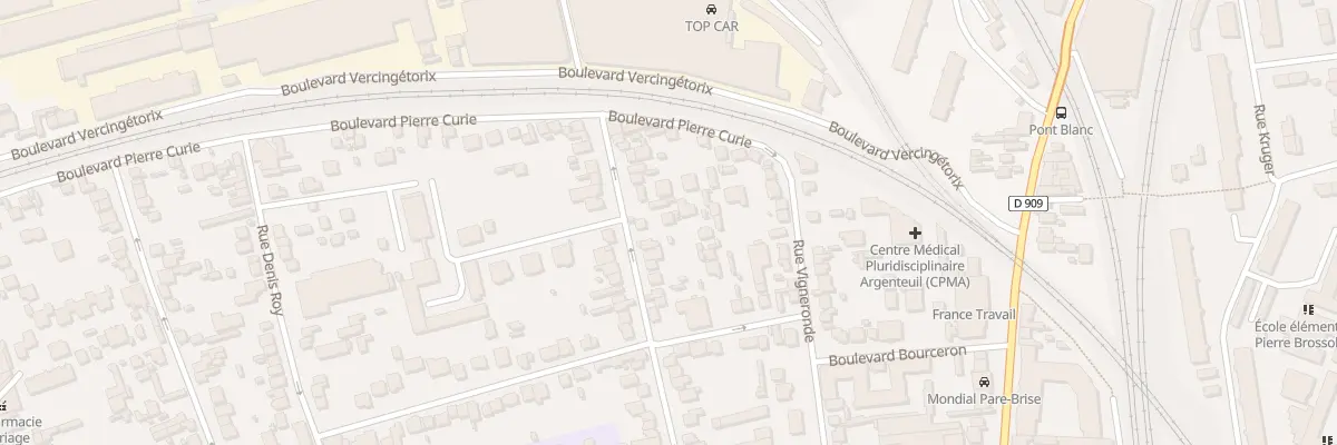 Plan du 68 Rue Victor Puiseux à Argenteuil