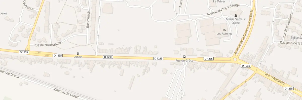 Plan du 610 Rue d’Abbeville à Amiens