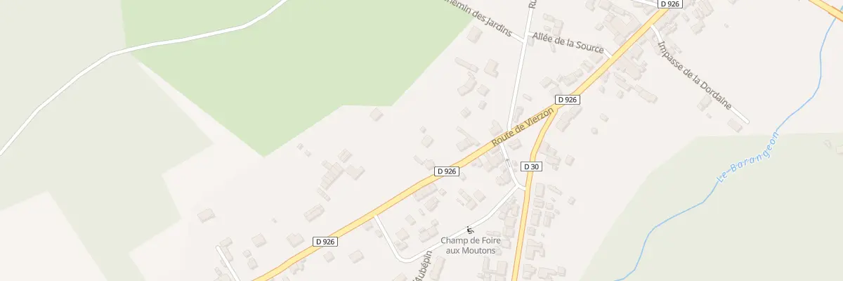 Plan du 8 Rte de Vierzon à Neuvy-sur-Barangeon