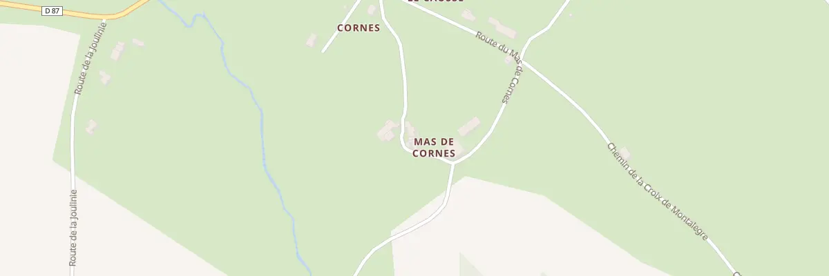 Plan du 5120 Mas de Cornes à Lugan
