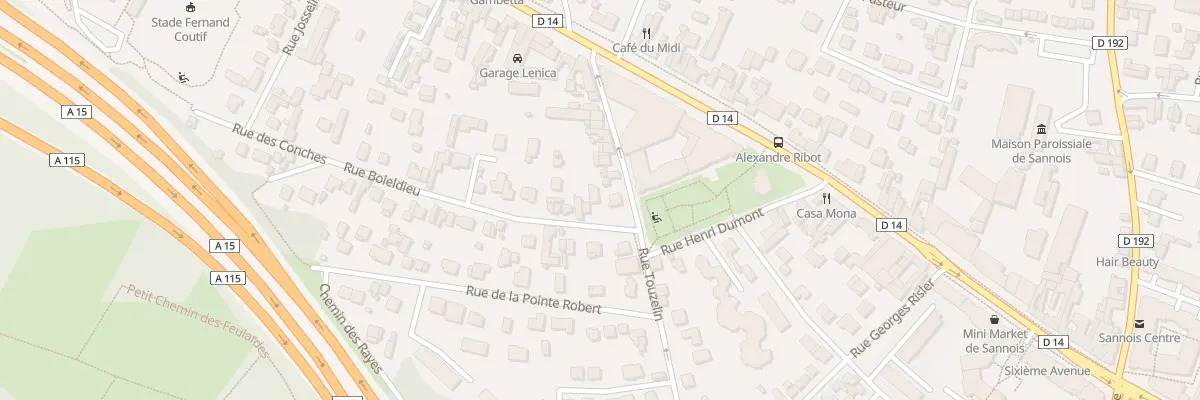 Plan du 6 Rue Boieldieu à Sannois