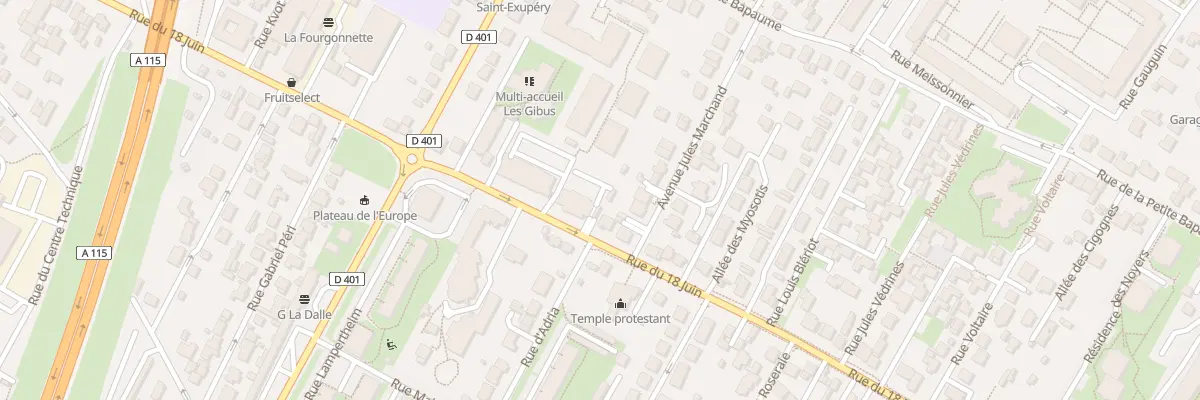 Plan du 102 Rue du Dix Huit Juin à Ermont