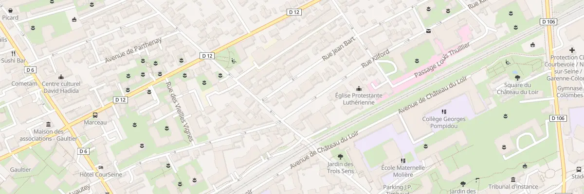 Plan du 5 Rue Kilford à Courbevoie