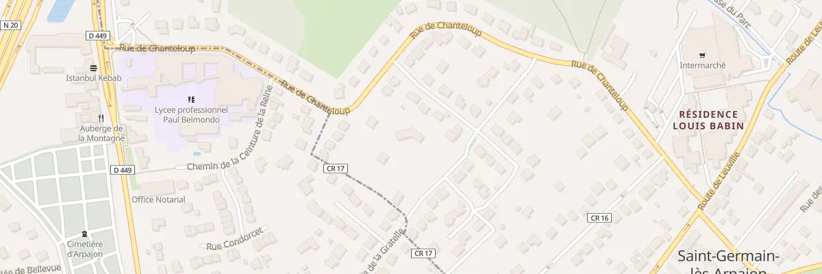Plan du 12B Rue Vignes de Saint Eutrope à Saint-Germain-lès-Arpajon