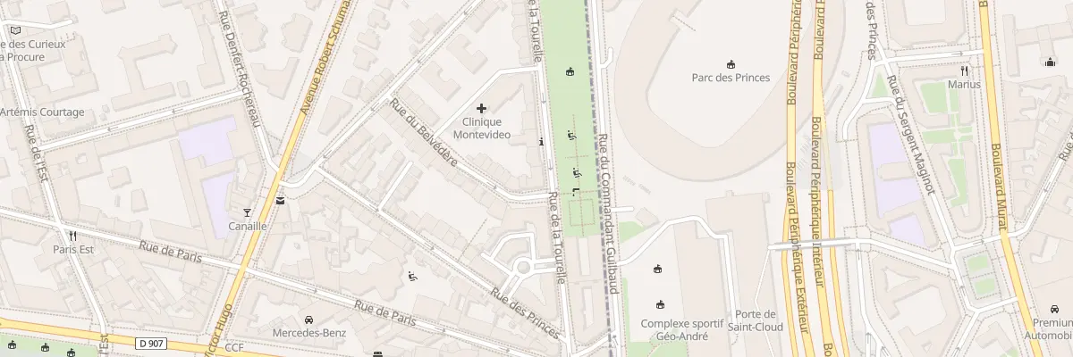 Plan du 2 Rue du Belvédère à Boulogne-Billancourt