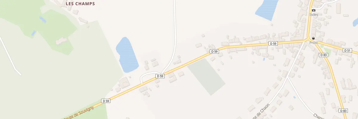Plan du 44 Rte de Souvigny à Isdes