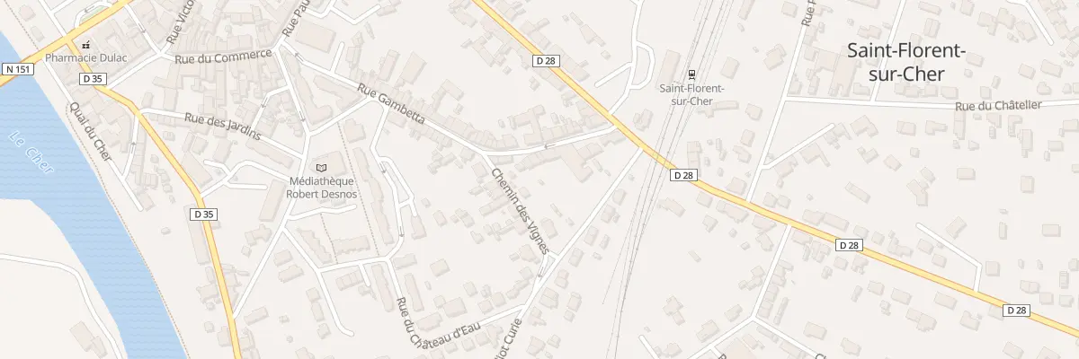 Plan du 40 Rue Gambetta à Saint-Florent-sur-Cher