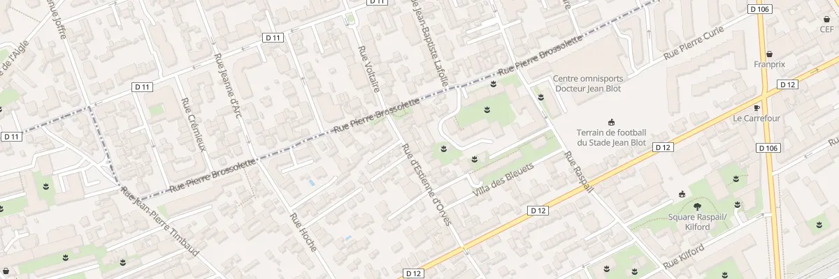 Plan du 50 Rue D’Estienne D’Orves à Courbevoie