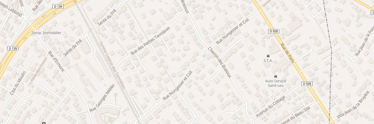 Plan du 30 Rue Nungesser et Coli à Saint-Leu-la-Forêt
