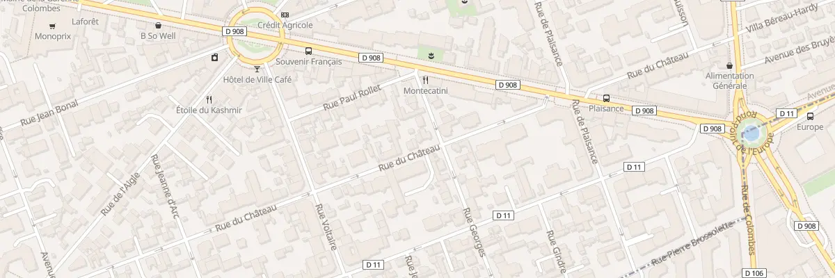 Plan du 30B Rue du Château à La Garenne-Colombes
