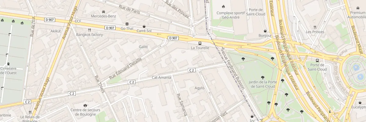 Plan du 14 Rue Gallieni à Boulogne-Billancourt