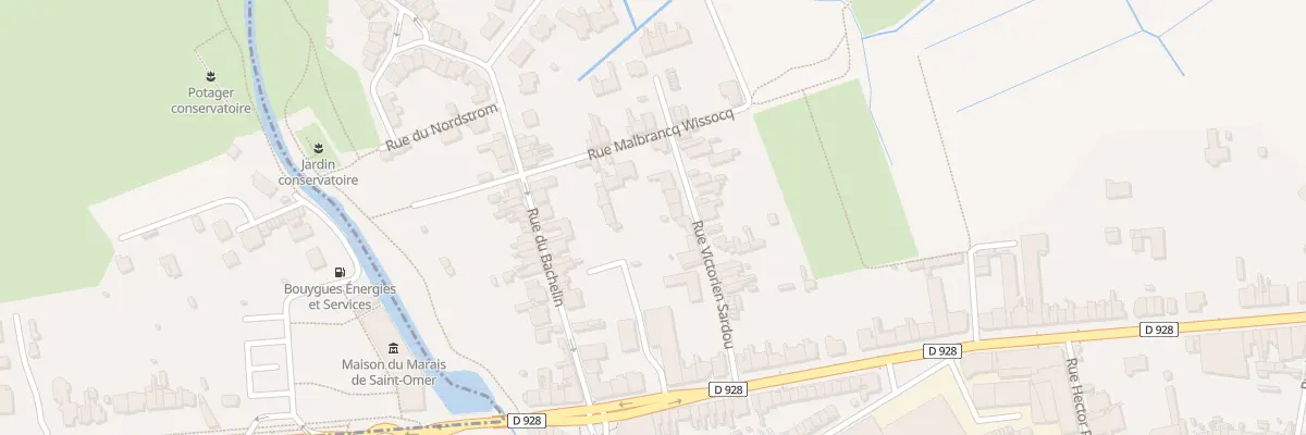 Plan du 6 Rue Victorien Sardou à Saint-Omer
