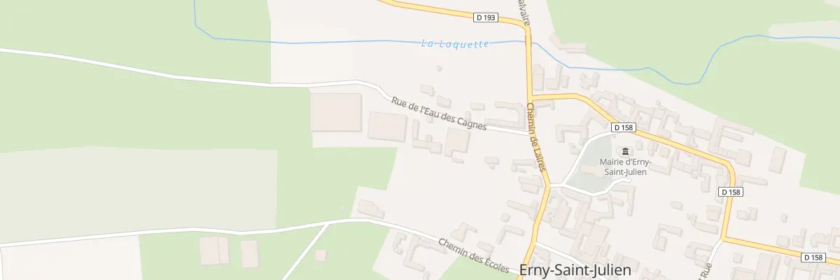 Plan du 7 Rue de l’Eau des Cagnes à Erny-Saint-Julien