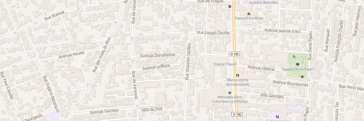 Plan du 14 Rue Victorien Sardou à Colombes