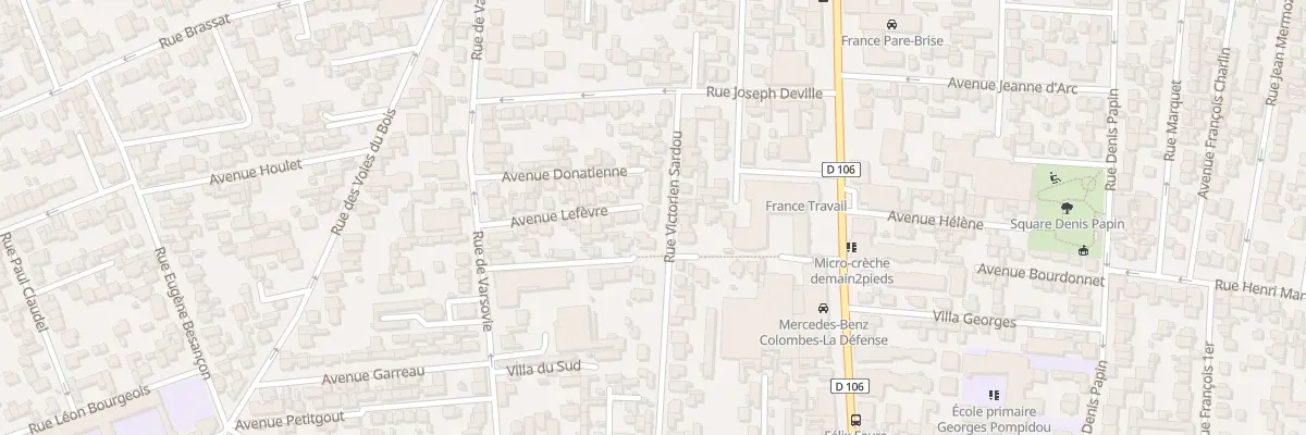 Plan du 16 Rue Victorien Sardou à Colombes