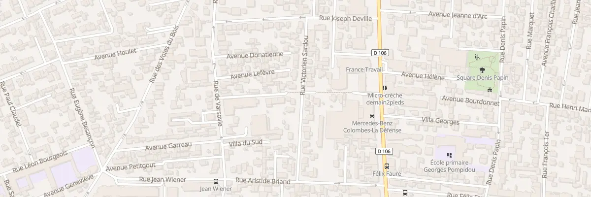 Plan du 24 Rue Victorien Sardou à Colombes