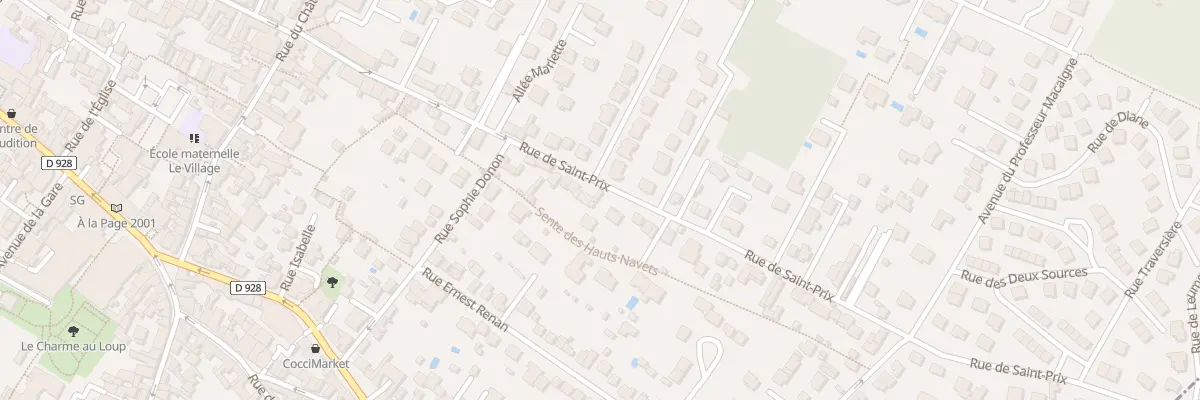 Plan du 54 Rue de Saint-prix à Saint-Leu-la-Forêt