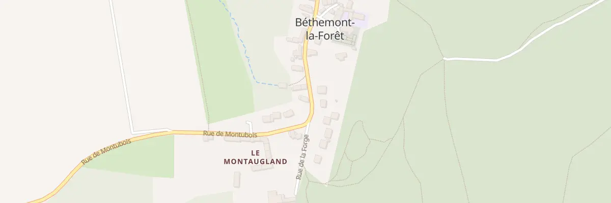 Plan du 36 Rue de Montubois à Béthemont-la-Forêt