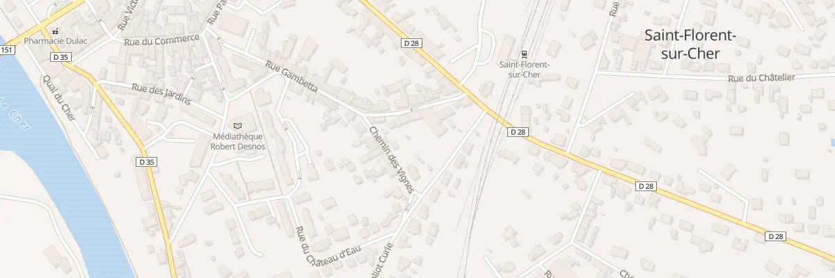 Plan du 42 Rue Gambetta à Saint-Florent-sur-Cher
