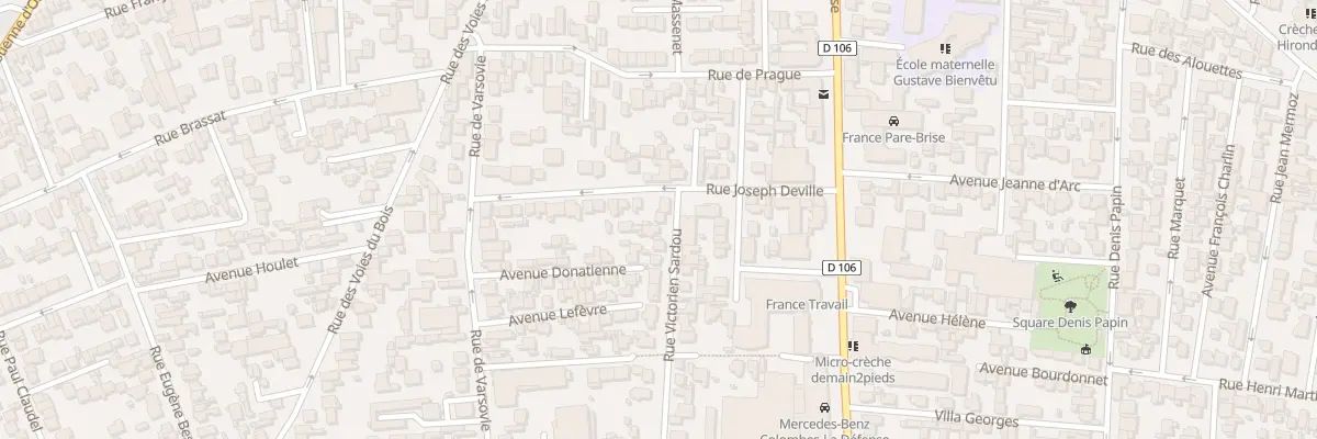Plan du 4 Rue Victorien Sardou à Colombes