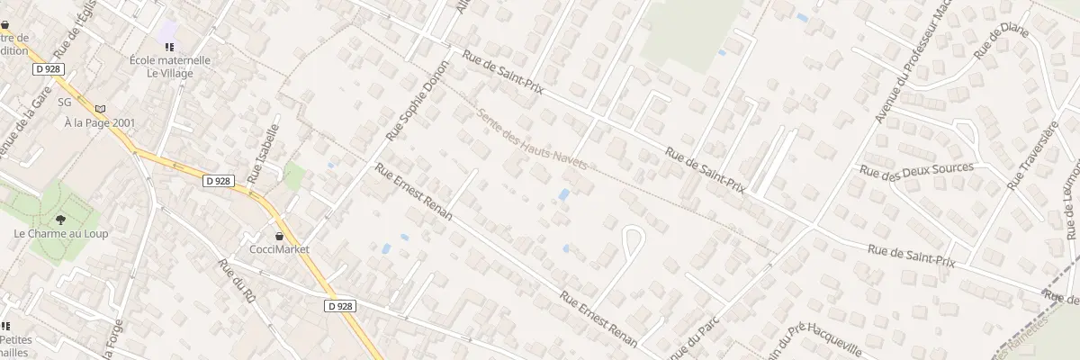 Plan du 60 Rue de Saint-prix à Saint-Leu-la-Forêt