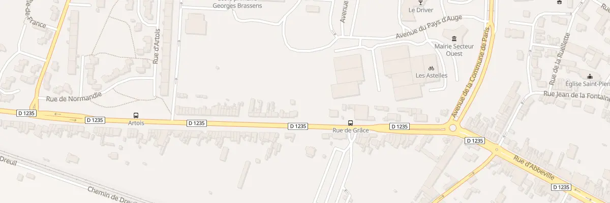 Plan du 604 Rue d’Abbeville à Amiens