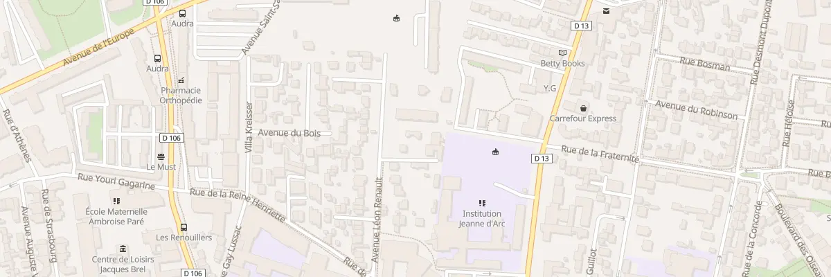 Plan du 18 Av Léon Renault à Colombes