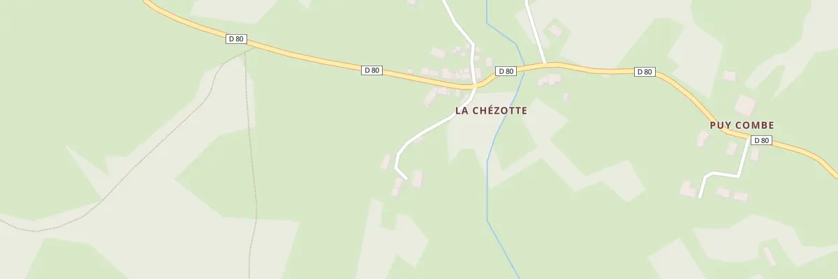Plan du 7 La Chézotte à Néoux