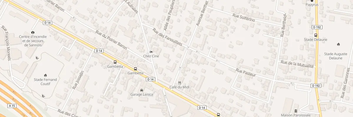 Plan du 5 Av Berthet à Sannois