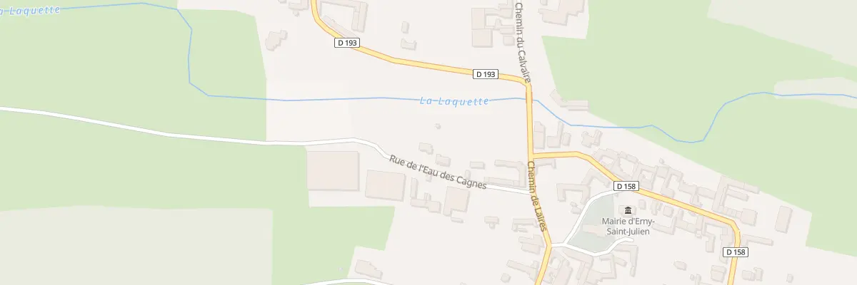 Plan du 8 Rue de l’Eau des Cagnes à Erny-Saint-Julien