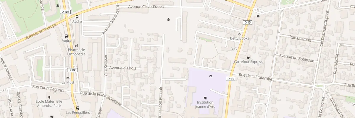 Plan du 20 Av Léon Renault à Colombes