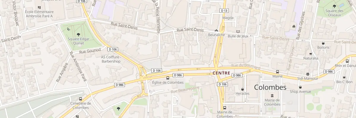 Plan du 16 Rue Gabriel Péri à Colombes