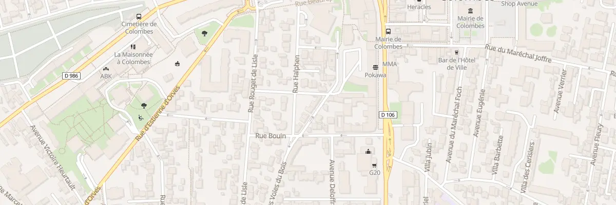 Plan du 26 Rue des Voies du Bois à Colombes