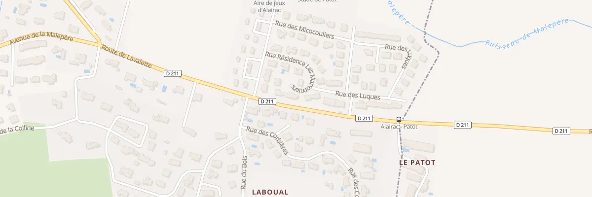 Plan du 8 Rue Residence les Marronniers à Alairac