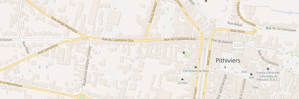 Plan du 29 Rue du Capitaine Giry à Pithiviers