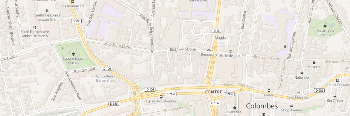 Plan du 139 Rue Saint-Denis à Colombes