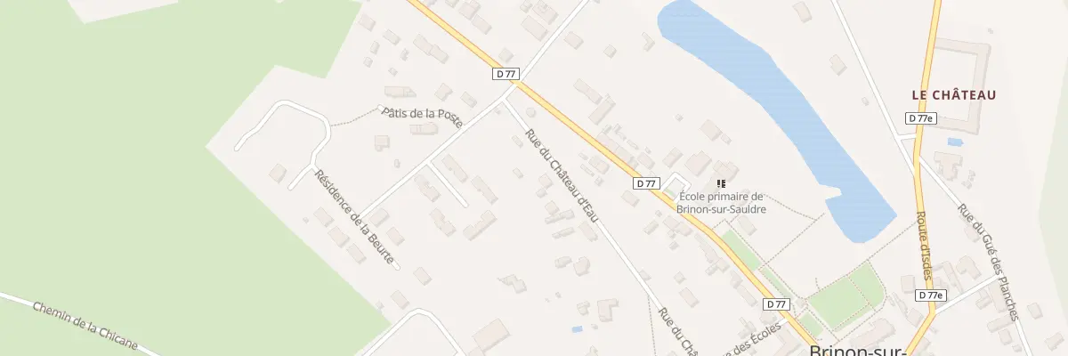 Plan du 13 Rue du Château d’Eau à Brinon-sur-Sauldre
