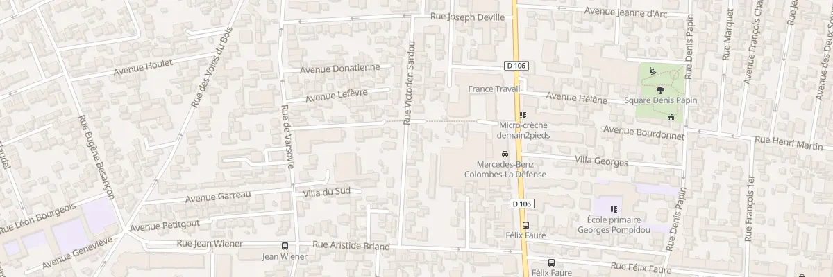 Plan du 19 Rue Victorien Sardou à Colombes