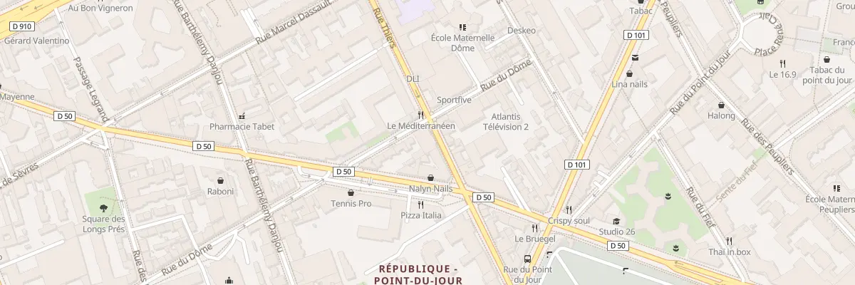 Plan du 108 Rue Thiers à Boulogne-Billancourt