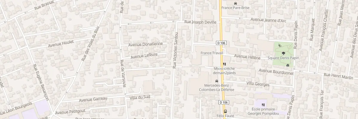 Plan du 13 Rue Victorien Sardou à Colombes