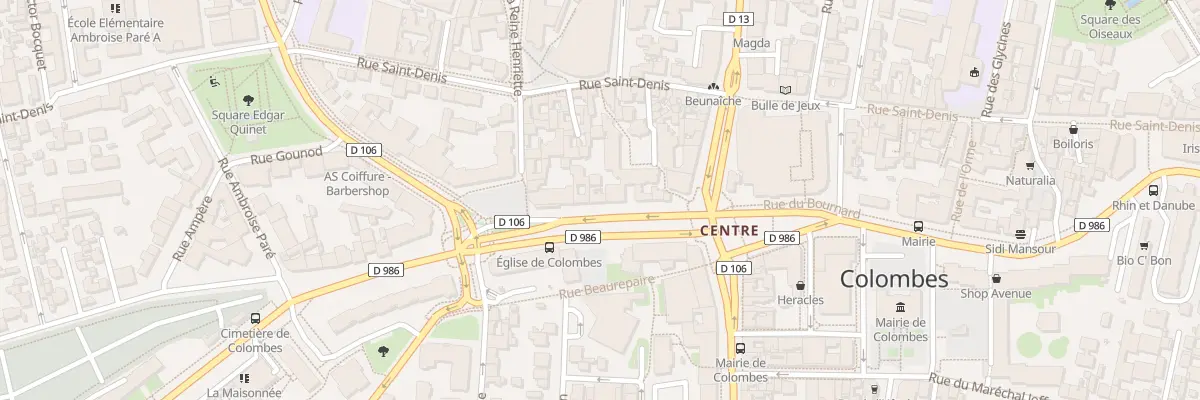 Plan du 14B Rue Gabriel Péri à Colombes
