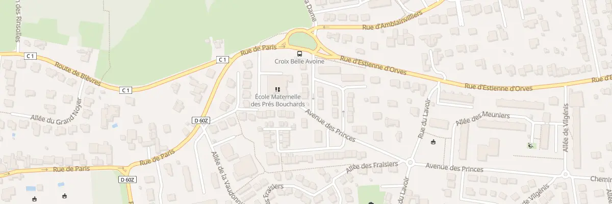 Plan du 10 Rue des Près Bouchards à Verrières-le-Buisson