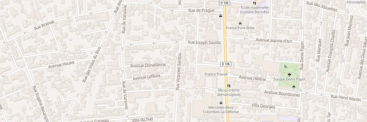 Plan du 5 Rue Victorien Sardou à Colombes