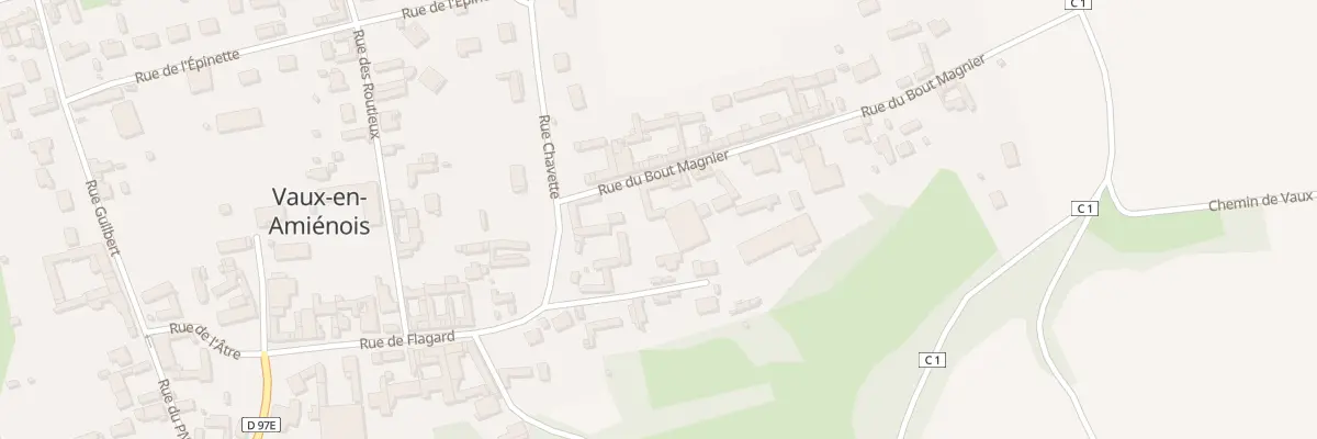 Plan du 2 Rue du Bout Magnier à Vaux-en-Amiénois