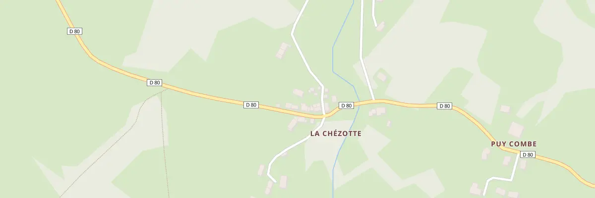 Plan du 18 La Chézotte à Néoux